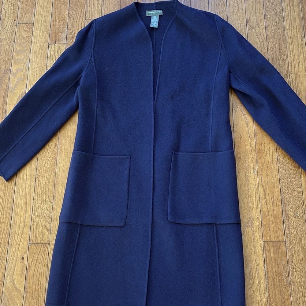Vintage Valerie Stevens petite pure new wool duster